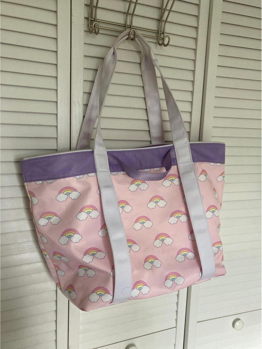 Stoney Clover x Target Pink Rainbow beach bag tote